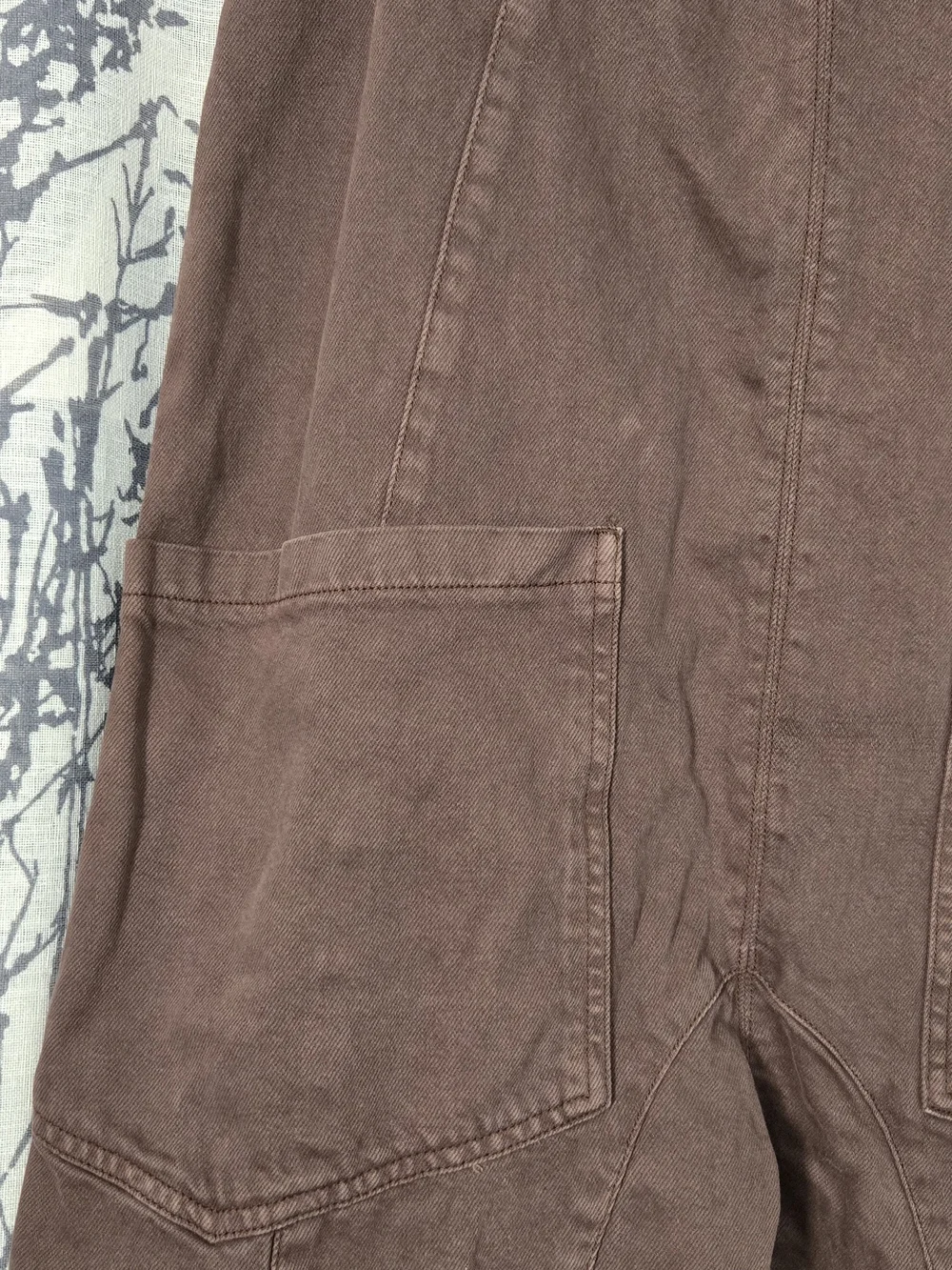 We The Free Chocolate Brown Corduroy Overalls - Picture 3 of 9